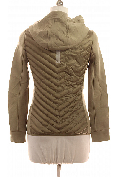 No.1 Como Dámská prošívaná bunda s kapucí khaki viskózová lehká sportovní moderní Vel. M | No.1 Como | obrázek 2