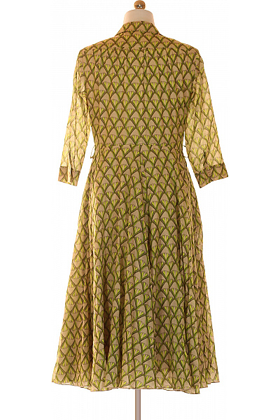 riani dámské šaty s dlouhým rukávem košilové midi zelené Vel. 36 | riani | obrázek 3