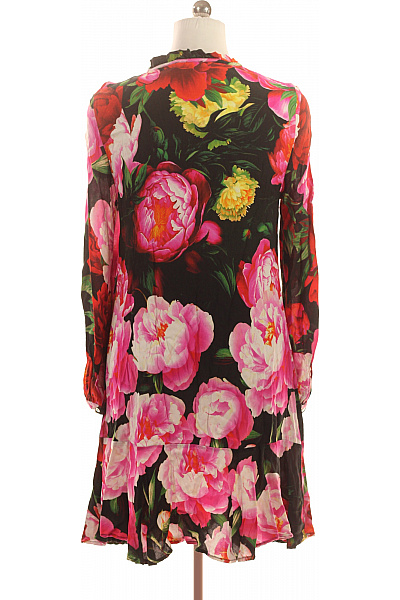 Dine'n Dance Dámské šaty s dlouhým rukávem květované volnočasové Vel. m | Dine'n Dance | obrázek 3