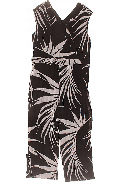 COMMA černobílé overaly bez rukávů s potiskem listů Velikost 44 | COMMA | obrázek 2