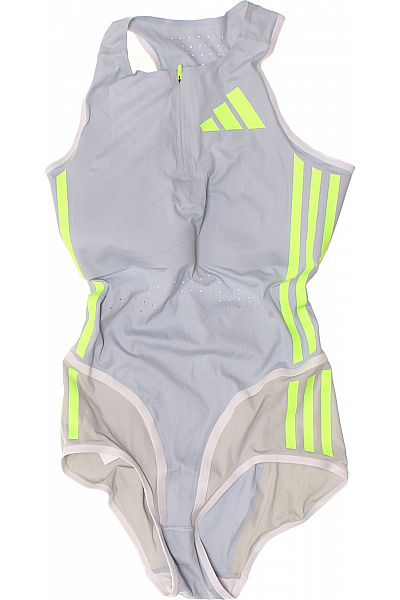 ADIDAS jednodílné sportovní plavky pruhované se zipem rychleschnoucí Vel. UK XS | ADIDAS | obrázek 2