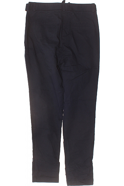 pinko Dámské bavlněné tmavě modré volnočasové kalhoty s páskem Velikost 34 | pinko | obrázek 3