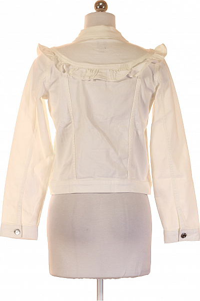 Gap Dívčí Bílá Bavlněná Džínová Bunda Růžkovaný Límec Vel. 164/176 CM | Gap | obrázek 3