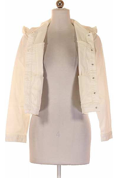 Gap Dívčí Bílá Bavlněná Džínová Bunda Růžkovaný Límec Vel. 164/176 CM | Gap | obrázek 4