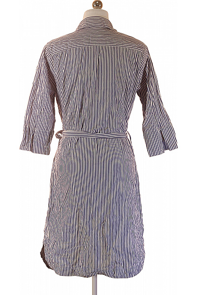 LAWRENCE GREY Dámské pruhované šaty s páskem košilové letní volnočasové Velikost 38 | LAWRENCE GREY | obrázek 2