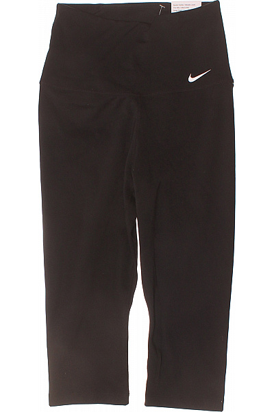 Nike Dámské černé Sportovní Fitness Legíny Pod Kolena S Vysokým Pasem Vel. XS