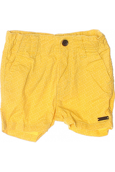 Hugo Boss Dětské Bavlněné Žluté Kraťasy Vzorované Letní Velikost EU 67