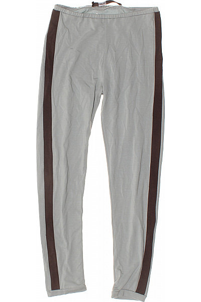 LIMITED Dámské šedé lyocellové legíny sportovní s hnědým pruhem na boku Vel. m | LIMITED | obrázek 2