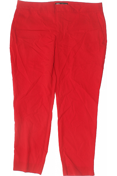 ZARA Dámské červené elegantní volnočasové kalhoty rovné Velikost 42 | ZARA | obrázek 2