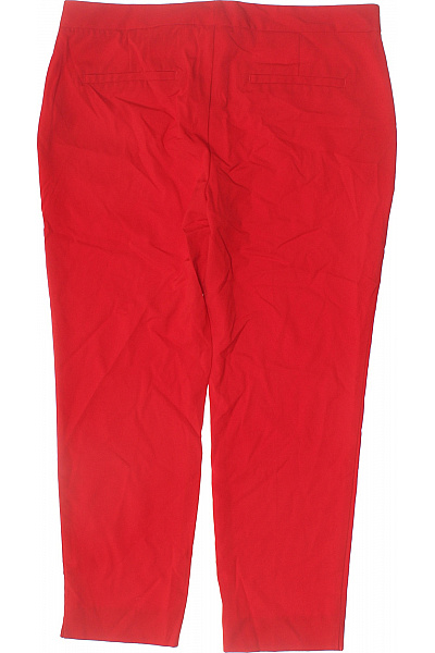 ZARA Dámské červené elegantní volnočasové kalhoty rovné Velikost 42 | ZARA | obrázek 3