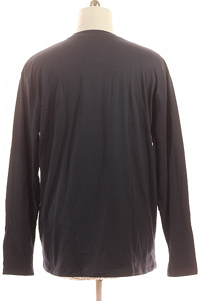 U.S.POLO ASSN. Pánské tričko s dlouhým rukávem modré bavlněné basic | U.S.POLO ASSN. | obrázek 3