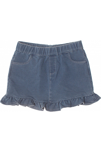 Guess Dívčí Bavlněná Modrá Sukně S Volánkem Velikost 6/7