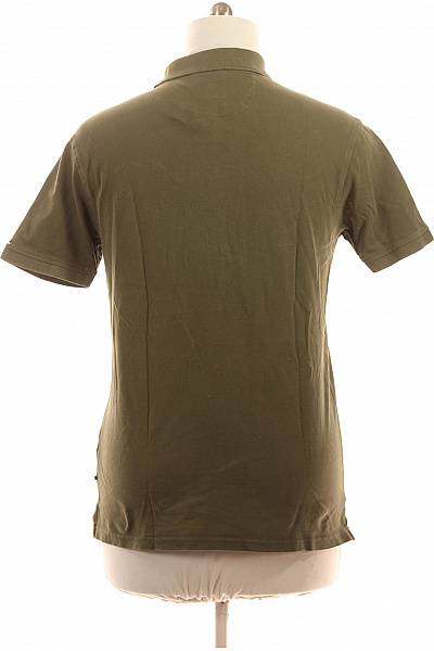 camel active Pánské bavlněné khaki polo tričko s krátkým rukávem jednobarevné basic Velikost EU L | camel active | obrázek 3