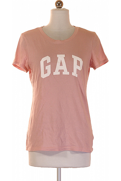 Gap Dámské bavlněné růžové tričko s krátkým rukávem a nápisem basic Velikost S | Gap | obrázek 2