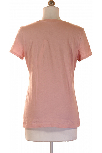 Gap Dámské bavlněné růžové tričko s krátkým rukávem a nápisem basic Velikost S | Gap | obrázek 3