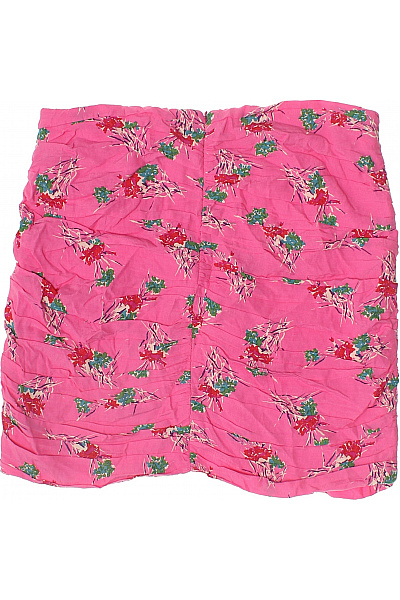 ZARA Dámská růžová letní mini sukně květinová řasená s podšívkou Velikost l | ZARA | obrázek 3