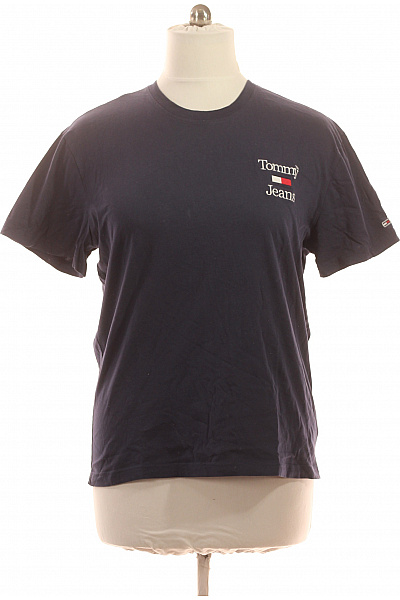 TOMMY HILFIGER Pánské tričko s krátkým rukávem a potiskem modré Velikost XL | TOMMY HILFIGER | obrázek 2