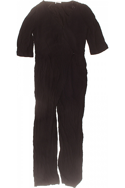 TAMARIS Dámský černý Overal Krátký Rukáv Velikost S