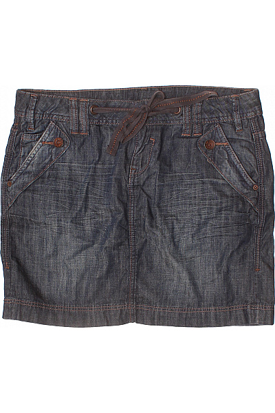 s.OLIVER Dámské džínové sukně s kapsami a páskem modré Velikost 38 | s.OLIVER | obrázek 2