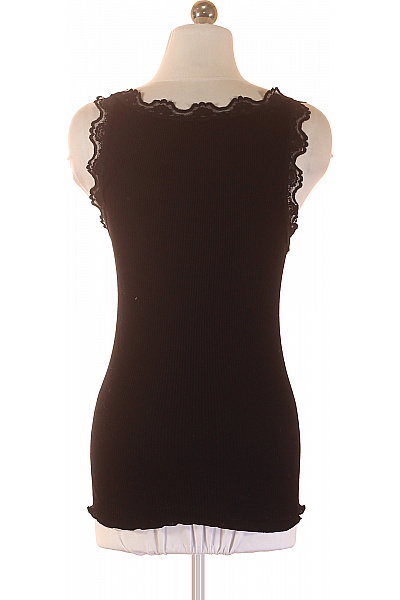 dámské černé tílko krajkové bez rukávů basic Velikost XS | Unimoda | obrázek 3