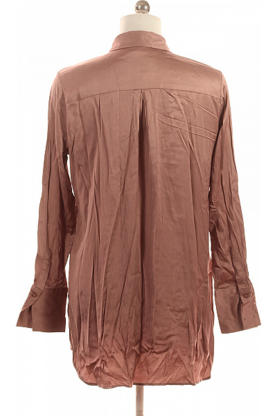 MILANO Dámská košile s dlouhým rukávem lesklá elegantní růžová Velikost 40 | MILANO | obrázek 3