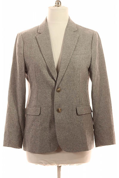 Bruuns Bazaar Vlněné pánské sako šedé elegantní jednořadé business Vel. 52 | Bruuns Bazaar | obrázek 2