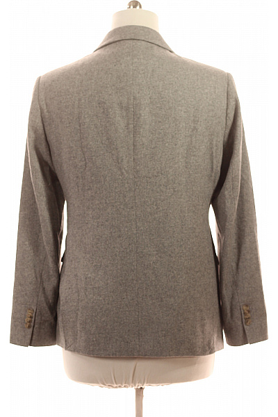 Bruuns Bazaar Vlněné pánské sako šedé elegantní jednořadé business Vel. 52 | Bruuns Bazaar | obrázek 3