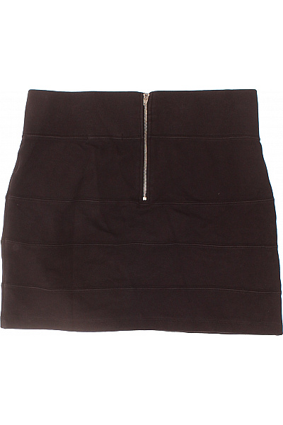 TOM TAILOR Dámská bavlněná bandážová mini sukně hnědá elastická přiléhavá se zipem Vel. M | TOM TAILOR | obrázek 3