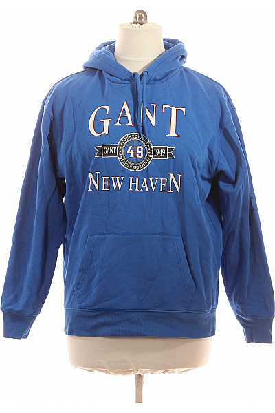 GANT modrá bavlněná mikina s kapucí a potiskem Velikost XL | GANT | obrázek 2