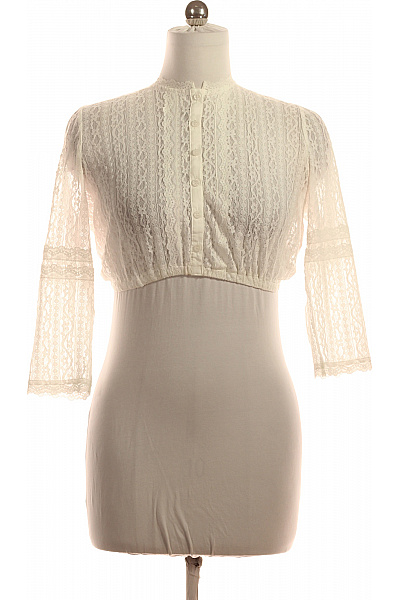 Trachtenmanufaktur Dámské tričko s dlouhým rukávem vintage bílé krajkové bolerko Vel. 42 | Trachtenmanufaktur | obrázek 2