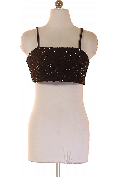 Scotch & Soda Dámské tričko bez rukávů s flitry černé crop top Vel. M | Scotch & Soda | obrázek 2