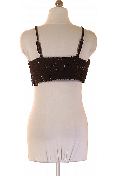 Scotch & Soda Dámské tričko bez rukávů s flitry černé crop top Vel. M | Scotch & Soda | obrázek 3