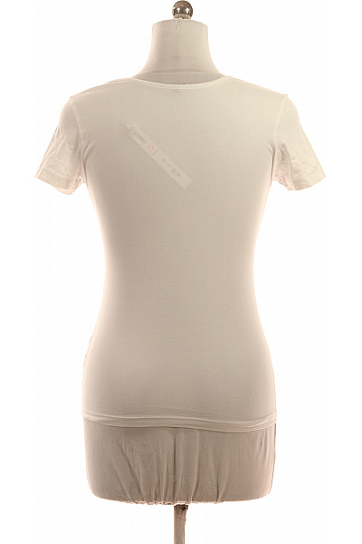 Hugo Boss Dámské bavlněné tričko s krátkým rukávem a kulatým výstřihem basic jednobarevné bílé Vel. EU M | Hugo Boss | obrázek 3