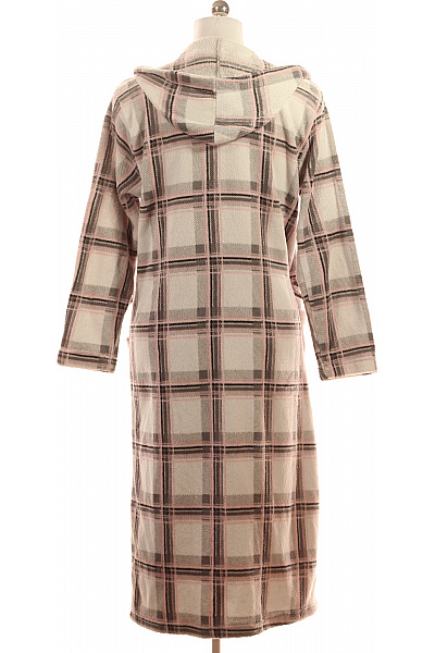 hajo Dámský polyesterový župan károvaný s kapucí dlouhý na zimu Vel. EU 40/42 | hajo | obrázek 2