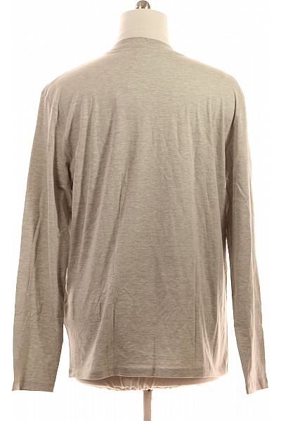 U.S.POLO ASSN. Pánské tričko s dlouhým rukávem šedé jednobarevné basic Vel. XXL | U.S.POLO ASSN. | obrázek 3