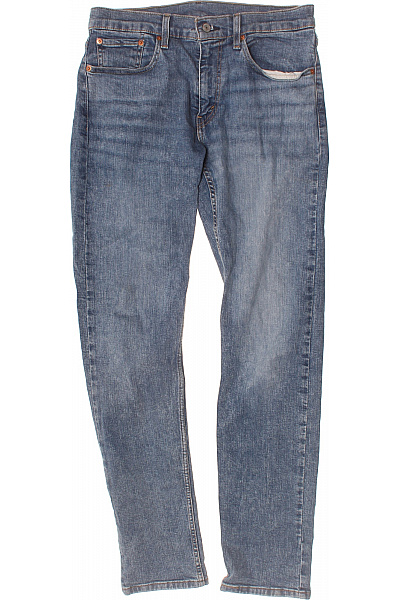 LEVIS Pánské Džíny Modré Rovné Strečové Vel. 31/34