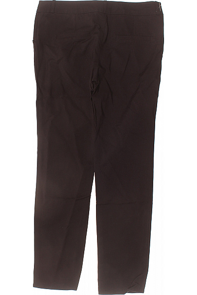 Dámské bavlněné hnědé elegantní rovné kalhoty s kapsami Vel. 40 | Unimoda | obrázek 3