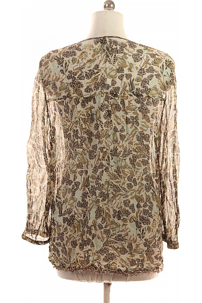 MARCCAIN Viskózová halenka dámská volná s dlouhým rukávem květinová vzorovaná boho Vel. L | MARCCAIN | obrázek 2