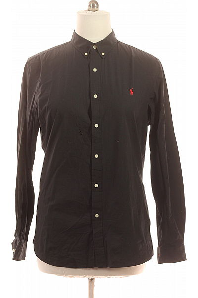 Ralph Lauren Pánské černé bavlněné košile s dlouhým rukávem elegantní business Velikost XL | Ralph Lauren | obrázek 2