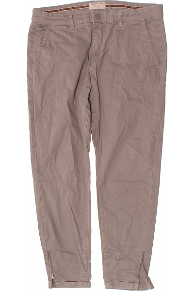 Sublevel Dámské Plátěné Chinos Kalhoty Nad Kotníky S Rozparkem Ležérní Vel. 34