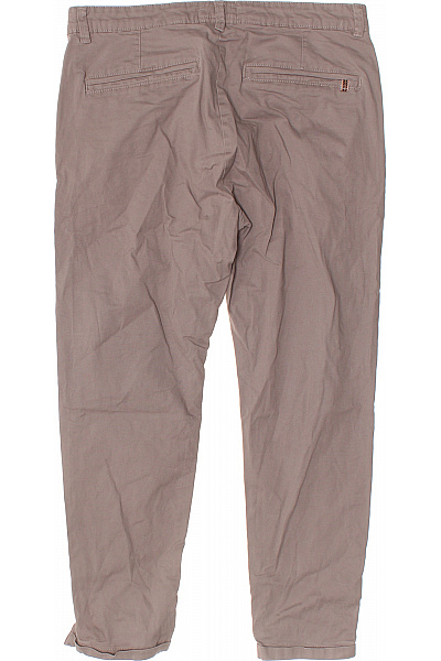 Sublevel Dámské plátěné chinos kalhoty nad kotníky s rozparkem ležérní Vel. 34 | Sublevel | obrázek 2