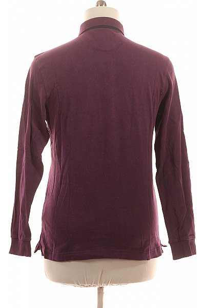 La Martina Pánské bavlněné tričko s límečkem a výšivkou fialové Vel. EU L | La Martina | obrázek 2