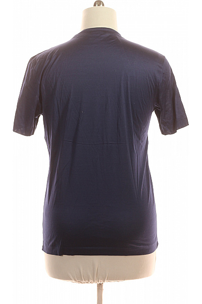 Dámské tričko s krátkým rukávem modré bavlněné basic Velikost 52 | Unimoda | obrázek 3