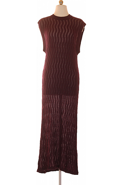 Emilio Sarto Dlouhé pletené šaty bez rukávů s vlnkami Velikost L | Emilio Sarto | obrázek 2