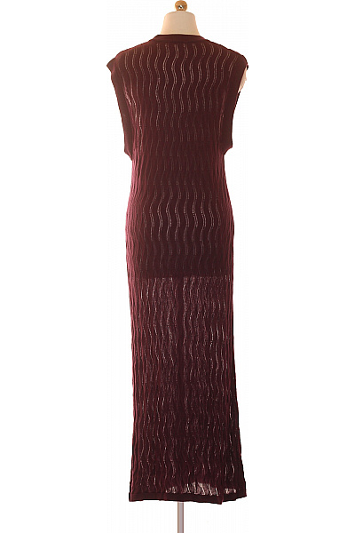 Emilio Sarto Dlouhé pletené šaty bez rukávů s vlnkami Velikost L | Emilio Sarto | obrázek 3
