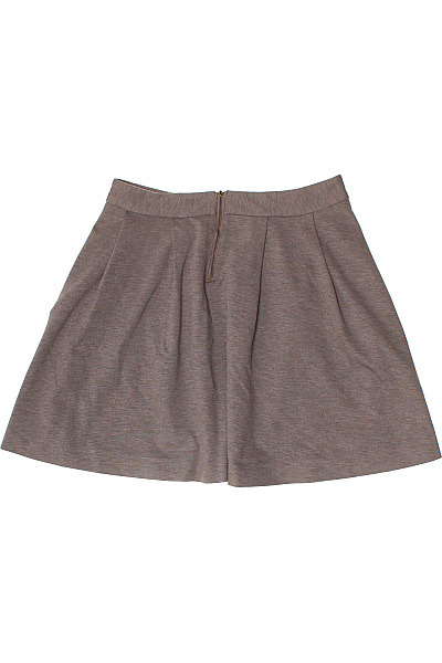 dámská áčková sukně šedá vzorovaná společenská polyesterové Velikost UK 10 | Unimoda | obrázek 3