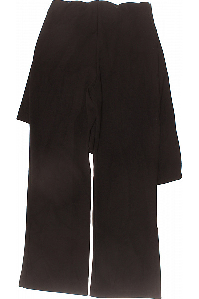 ZARA Dámské černé polyesterové elegantní široké kalhoty zavinovací s knoflíky Vel. m | ZARA | obrázek 3