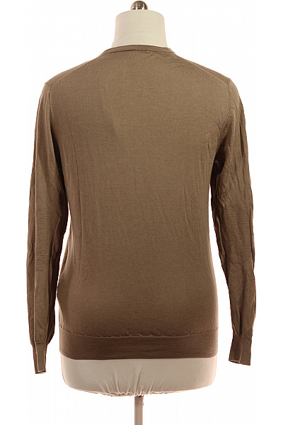 HACKETT Pánský vlněný svetr hnědý přes hlavu Velikost EU XL | HACKETT | obrázek 2