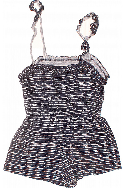 lemon beret Dívčí černobílé pruhované dupačky s volánky Vel. 122 | lemon beret | obrázek 3