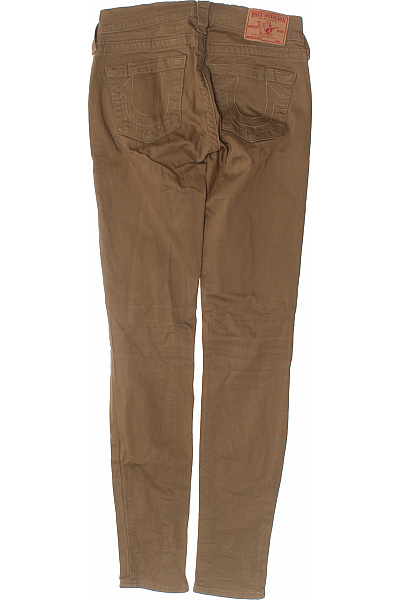 True Religion Dámské hnědé skinny kalhoty strečové ležérní dlouhé s kapsami Vel. 23 | True Religion | obrázek 2